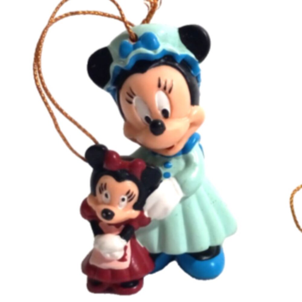 Vintage 1992 Avon Disney Mickey & Minnie Mouse Ornaments IOB EUC Christmas - Picture 2 of 8